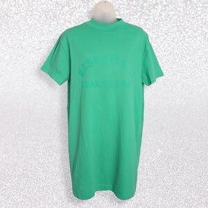 Fear of God Essentials Oversized Green T-Shirt Dress/size 8